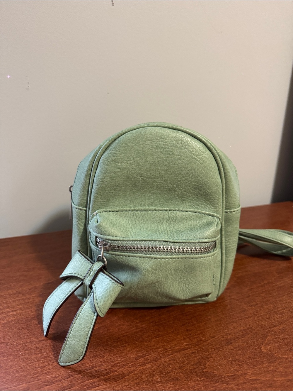 Mini Convertible Crossbody Bag in Sage Green
